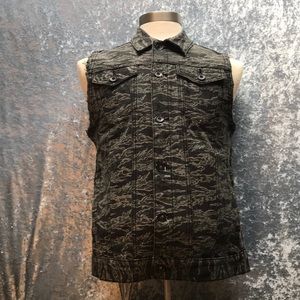Urban Outfitters (Kill City)  Camo Denim Vest